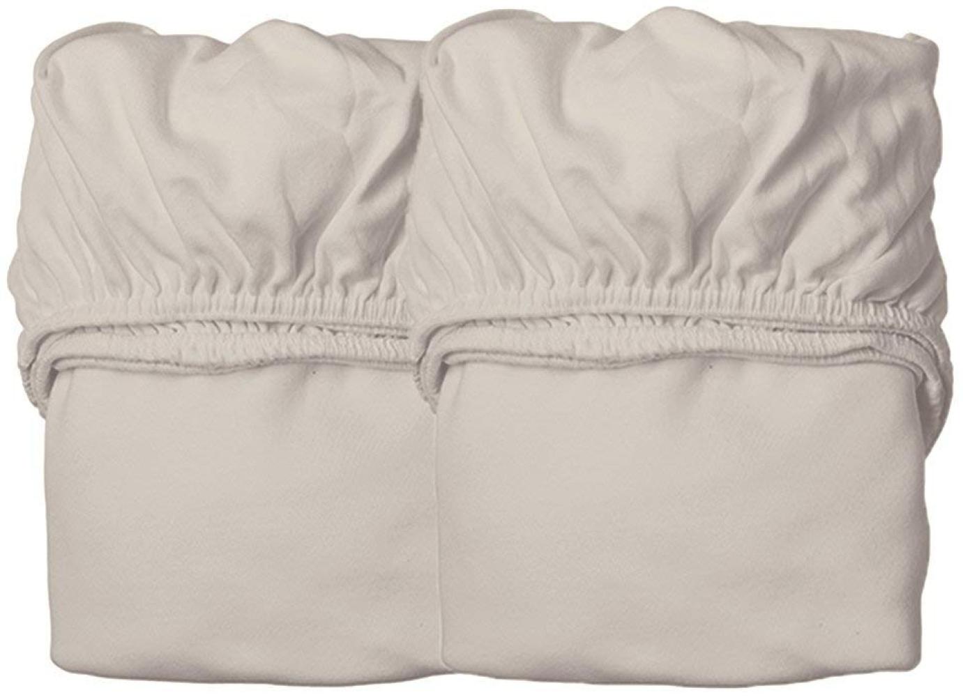 Leander Spannbettlaken für das Classic Juniorbett, 2 Stk, beige Bild 1