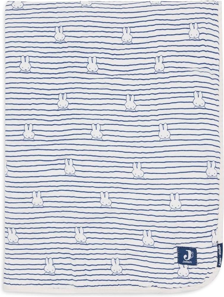 Jollein Miffy Babydecke - Hydrophil - Stripe Navy Bild 1