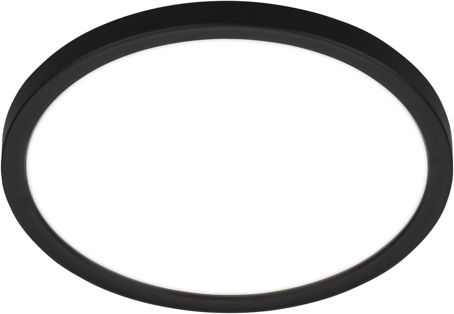 BRILONER - LED Deckenlampe mit indirektem Licht, flach, neutralweißes Licht, Lampe, Deckenleuchte, Wohnzimmerlampe, LED Panel, Küchenlampe, Deckenbeleuchtung, 24x3 cm, Schwarz Bild 1