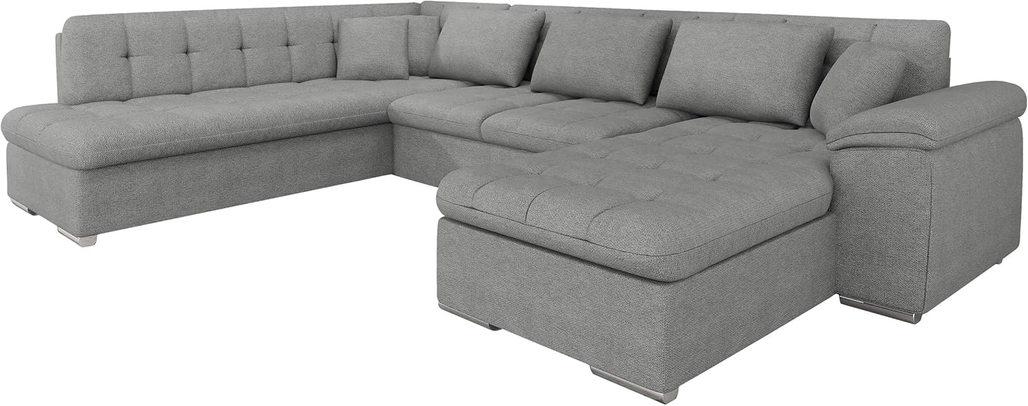 Wohnlandschaft Niko Bis mit Bettkasten und Schlaffunktion (Farbe: Rico 12, Seite: Rechts) Bild 1