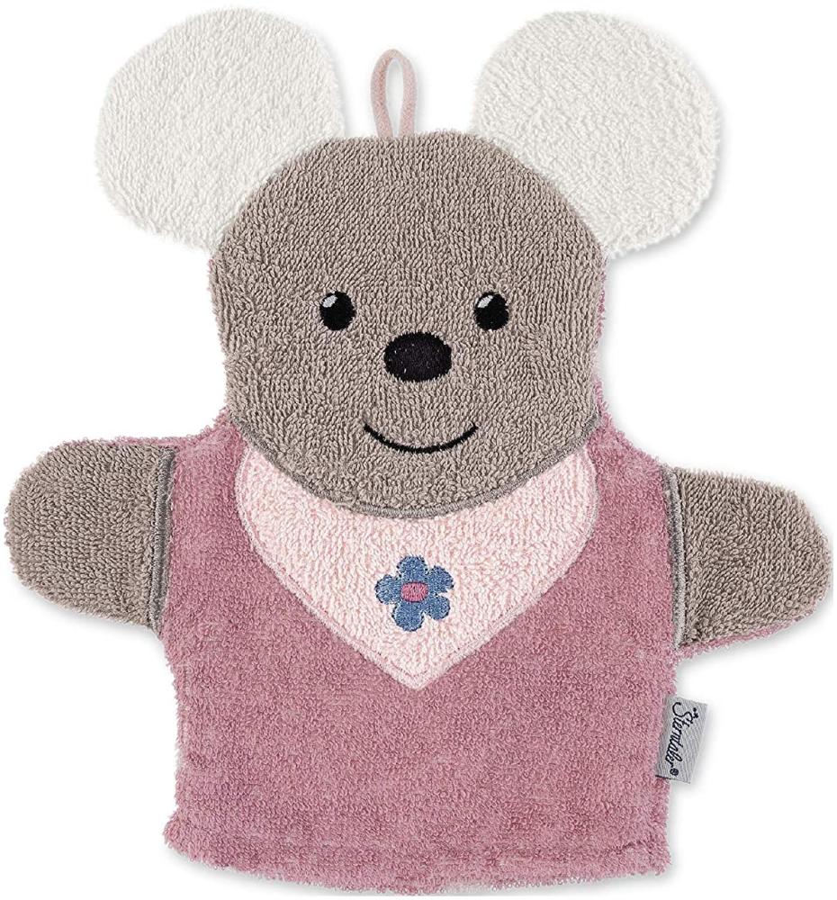 Sterntaler Spiel-Waschhandschuh Maus Mabel, Größe: 25 x 24 cm, Rosa Bild 1