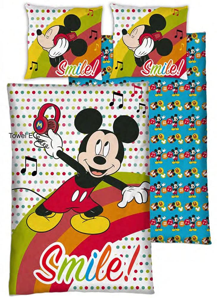 Disney Bettdeckenbezug Mickey 140 x 200 cm Mikrofaser Bild 1