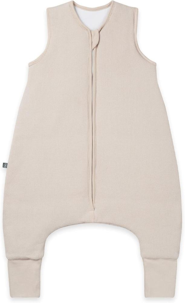 emma & noah Baby Schlafsack mit Füßen 2.5 TOG, Strampelsack für den Herbst und Winter, Bio-Baumwolle, OEKO-TEX Zertifiziert, Kuscheliger Schlafsack für Neugeborere (Essential Beige, 110 cm) Bild 1