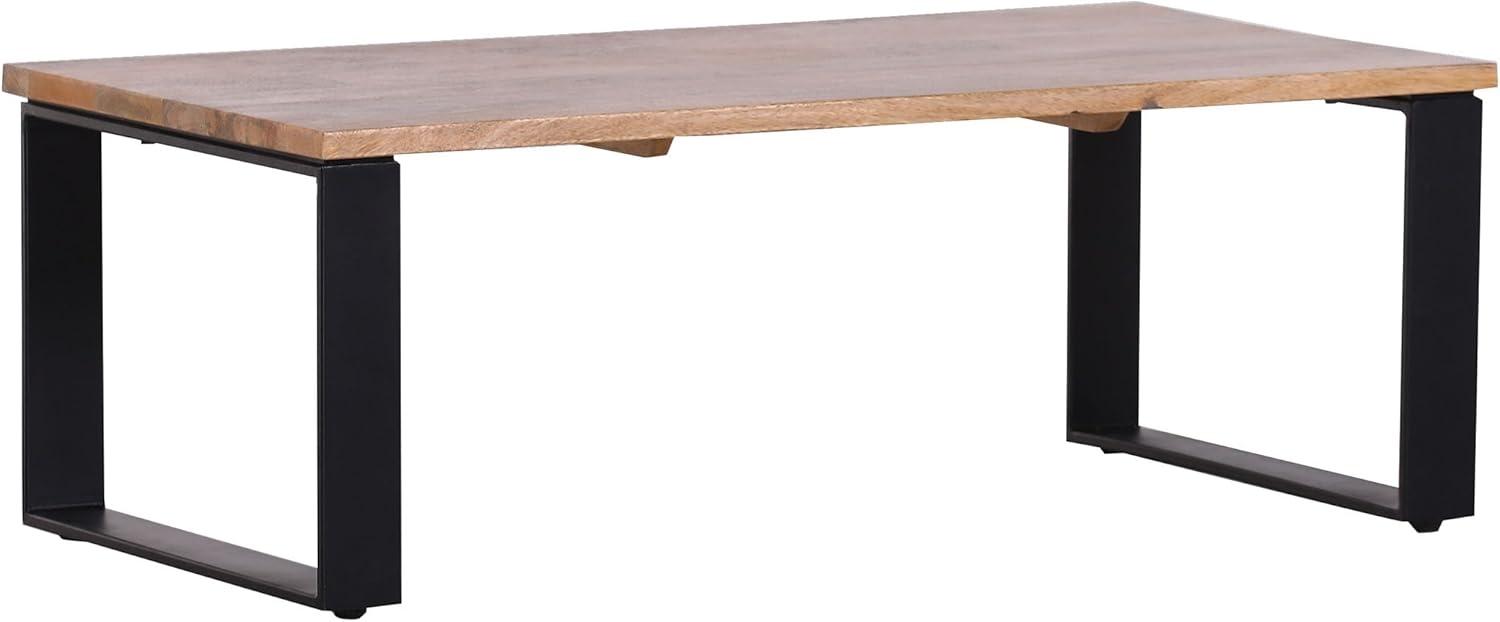 Gutmann Factory Siesta Couchtisch, Wohnzimertisch, Sofatisch, Beistelltisch aus Mango massiv, Mangoholz, Natur, L115 B60 H40 cm Bild 1