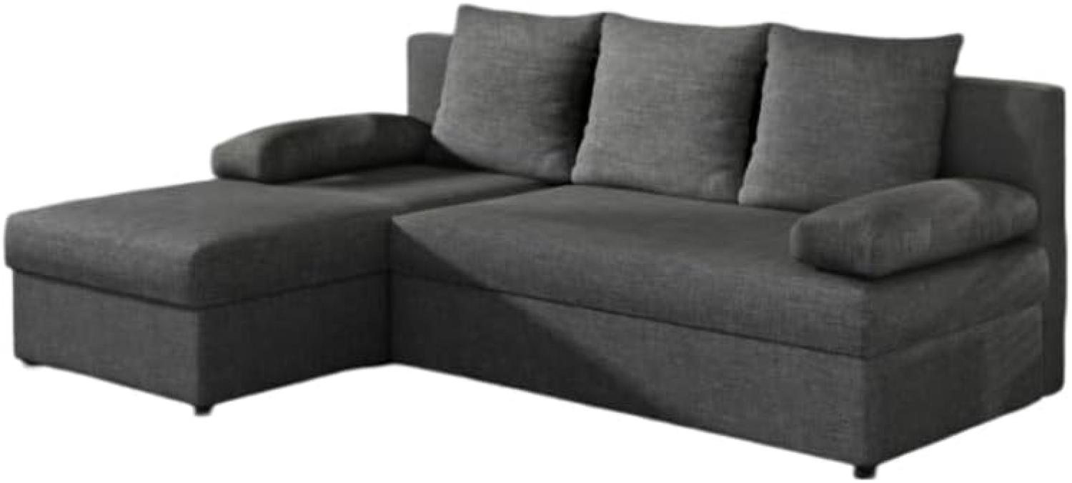 Designer Sofa Cali mit Stauraum und Schlaffunktion Anthrazit Links Bild 1