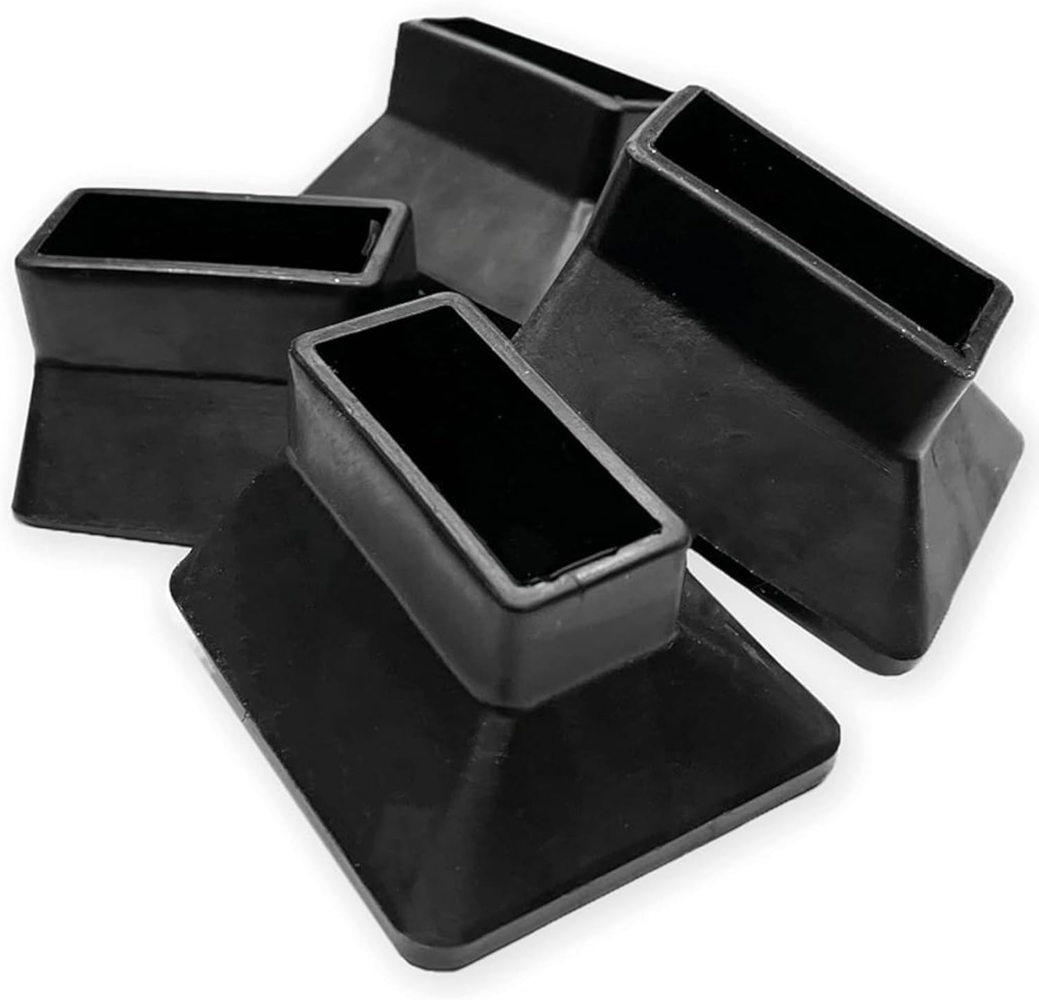 BOMI® Vario Tritthocker Zubehör | Anti-Rutsch-Füße in Schwarz aus hochwertigem Silikon | Sekundenschnelle Anbringung durch Aufstecken Bild 1