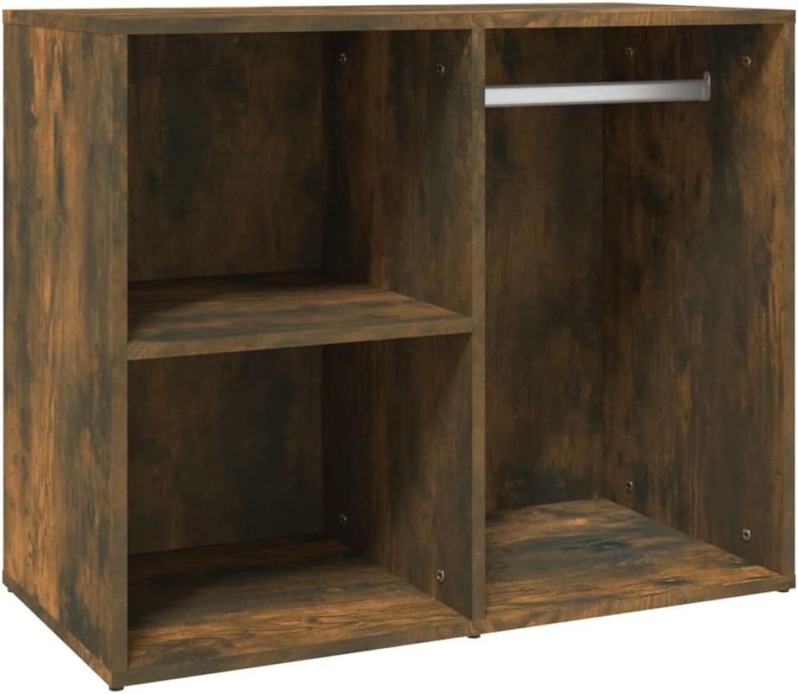 Kleiderschrank, Holzwerkstoff, Räuchereiche, 80 x 40 x 65 cm Bild 1