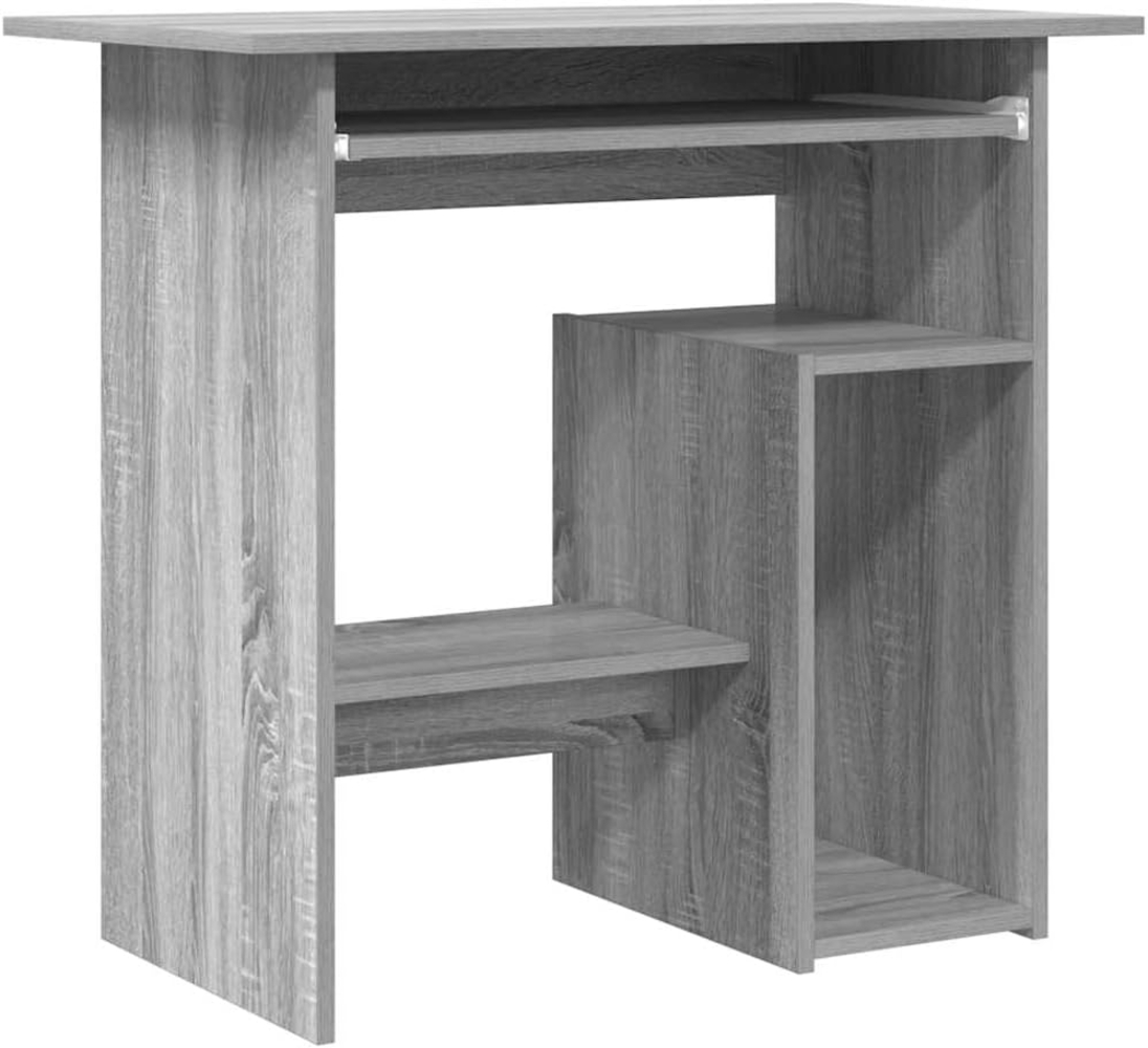 vidaXL Schreibtisch Grau Sonoma 80x45x74 cm Holzwerkstoff 815478 Bild 1