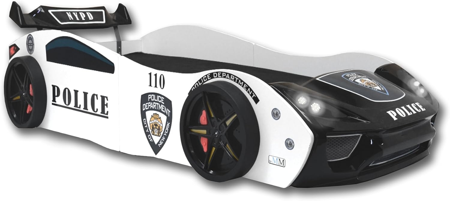 Autobett Kinderbett "Police" 90x200 inkl. Lattenrost Creativ Fresh Plus H2 Bild 1