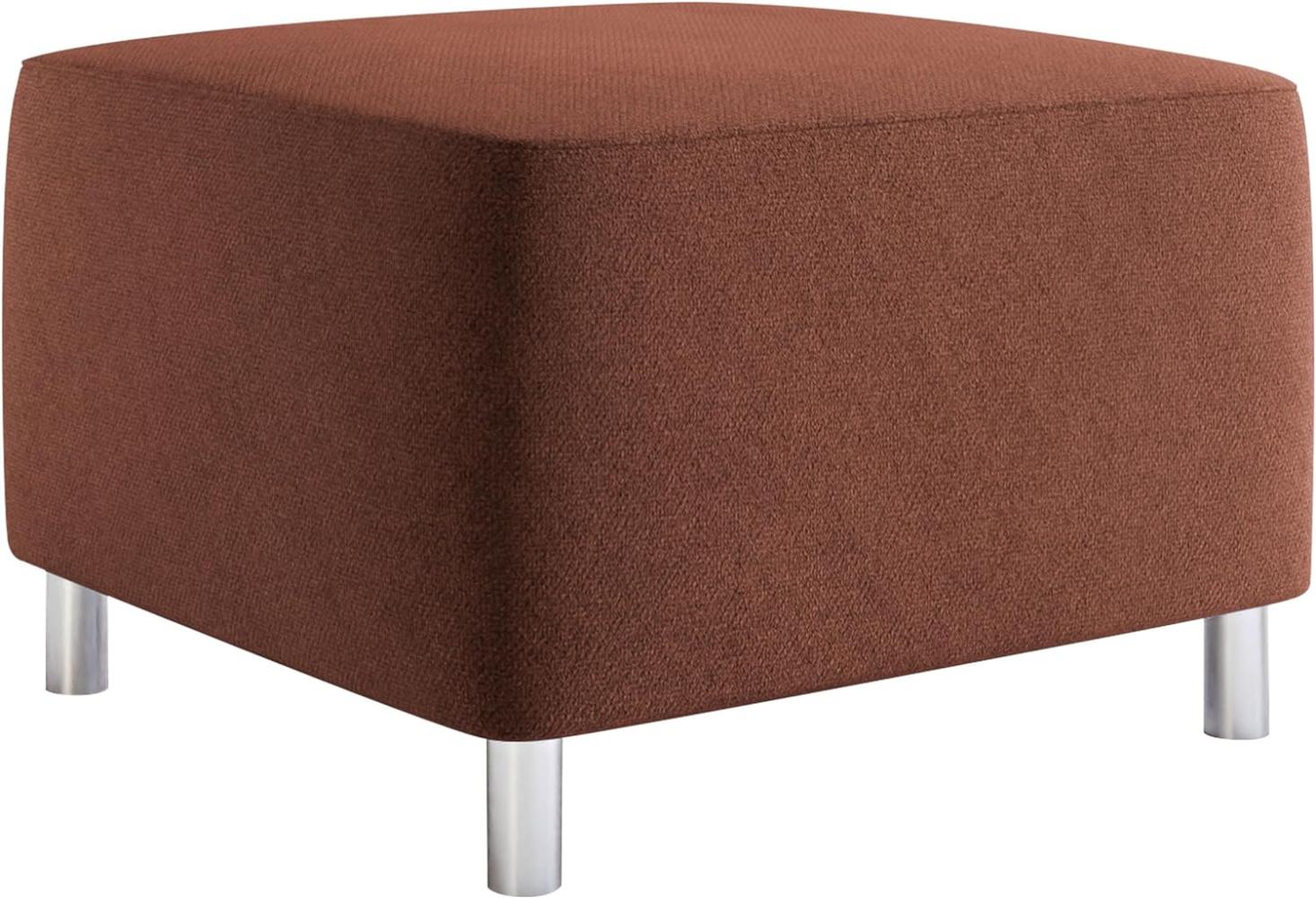 Moderner Polsterhocker Dover, Sitzhocker Hocker Sitzbank Fußbank Pouf Farbauswahl (Kronos 29) Bild 1