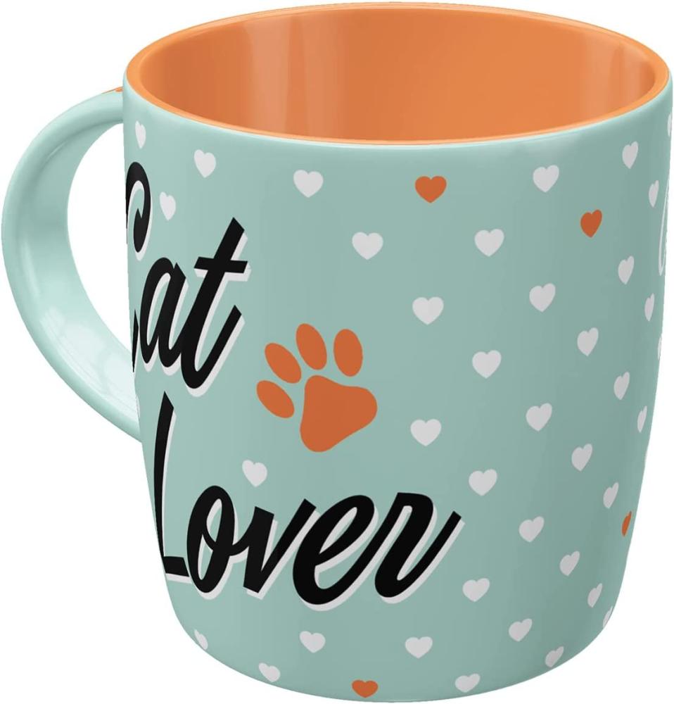 Nostalgic Art Retro Kaffee Becher Animal Club Cat Lover, Lustige große Retro Tasse mit Spruch, Geschenk Idee für Katzen Liebhaber, 330 ml Bild 1