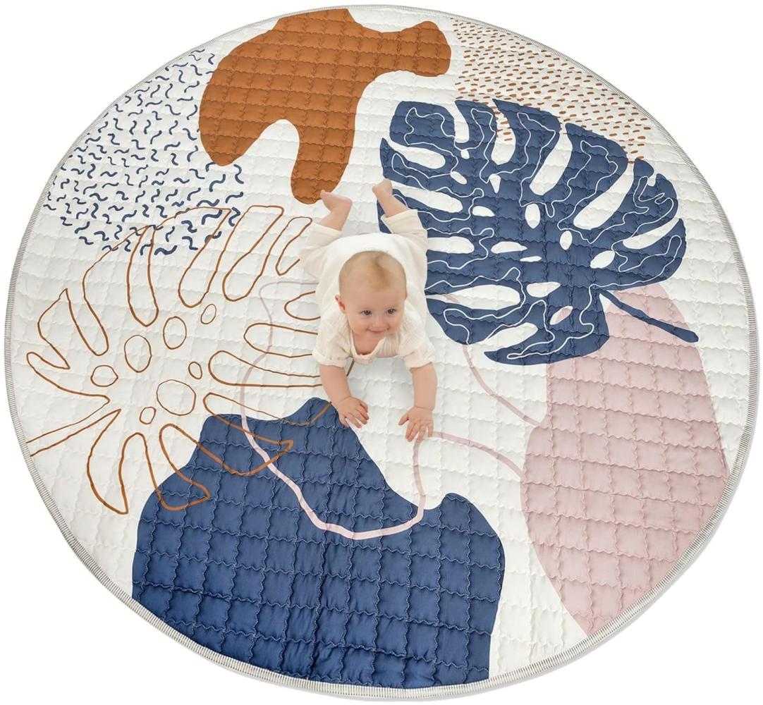 Krabbeldecke für Baby 1,5m, Krabbelmatte, Spielmatte mit Rutschfester Unterseite, Hakuna Matte Bild 1