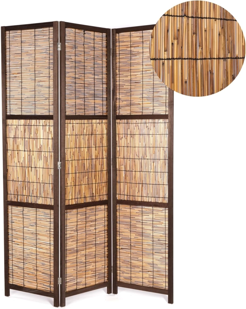 CREEDWOOD Paravent RAUMTEILER "CALA", Schilfrohr, 170x120 cm, Natur Paravent Bild 1