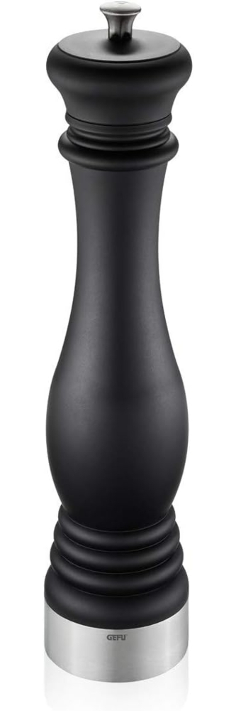 Gefu flavio Manuelle Salz- und Pfeffermühle aus schwarzem Kunststoff, 33 cm Bild 1