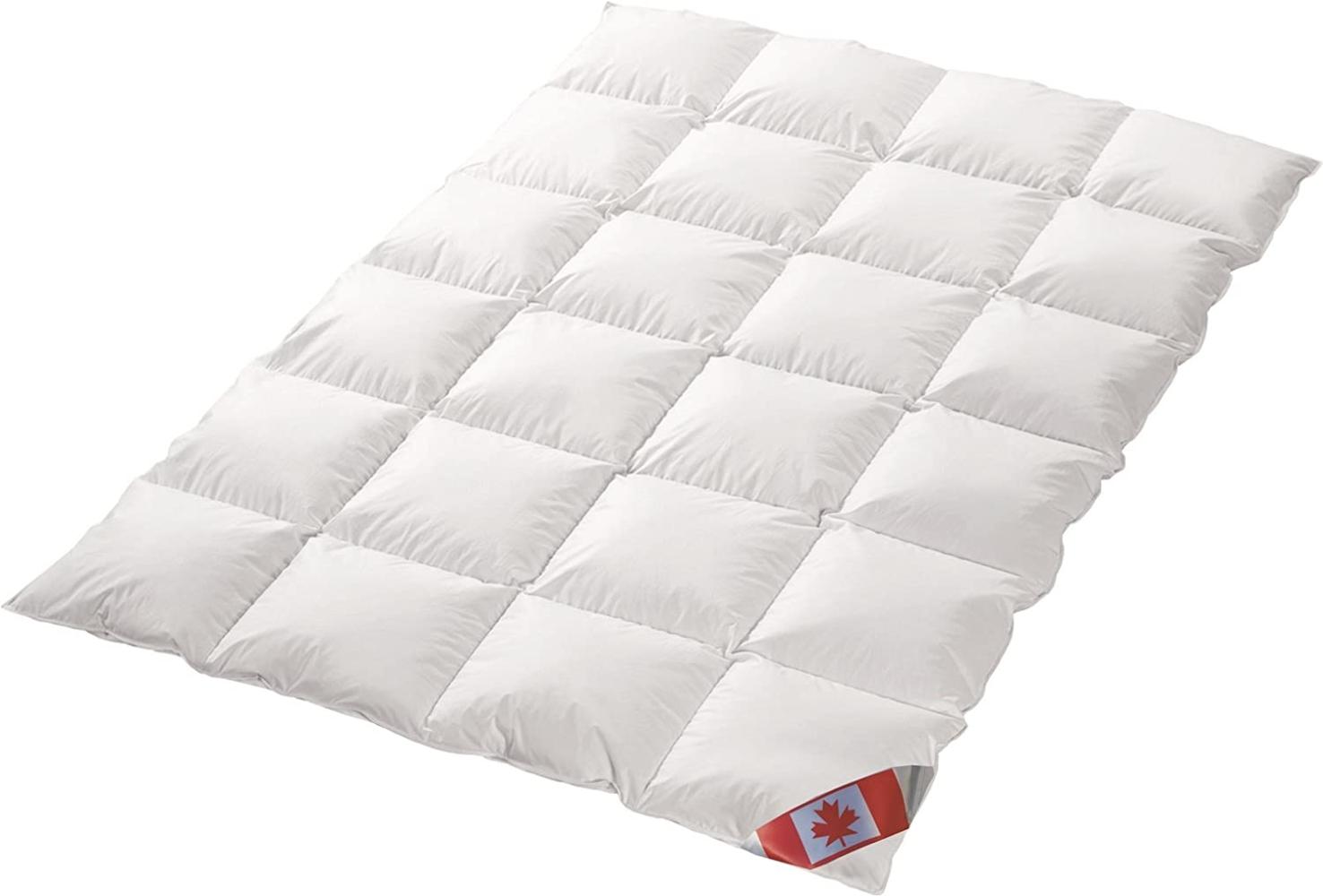 Angebot Set Canada Ganzjahresdecke 100% Daune 135x200 cm C3 und Basic Kissen 80x80 cm Bild 1