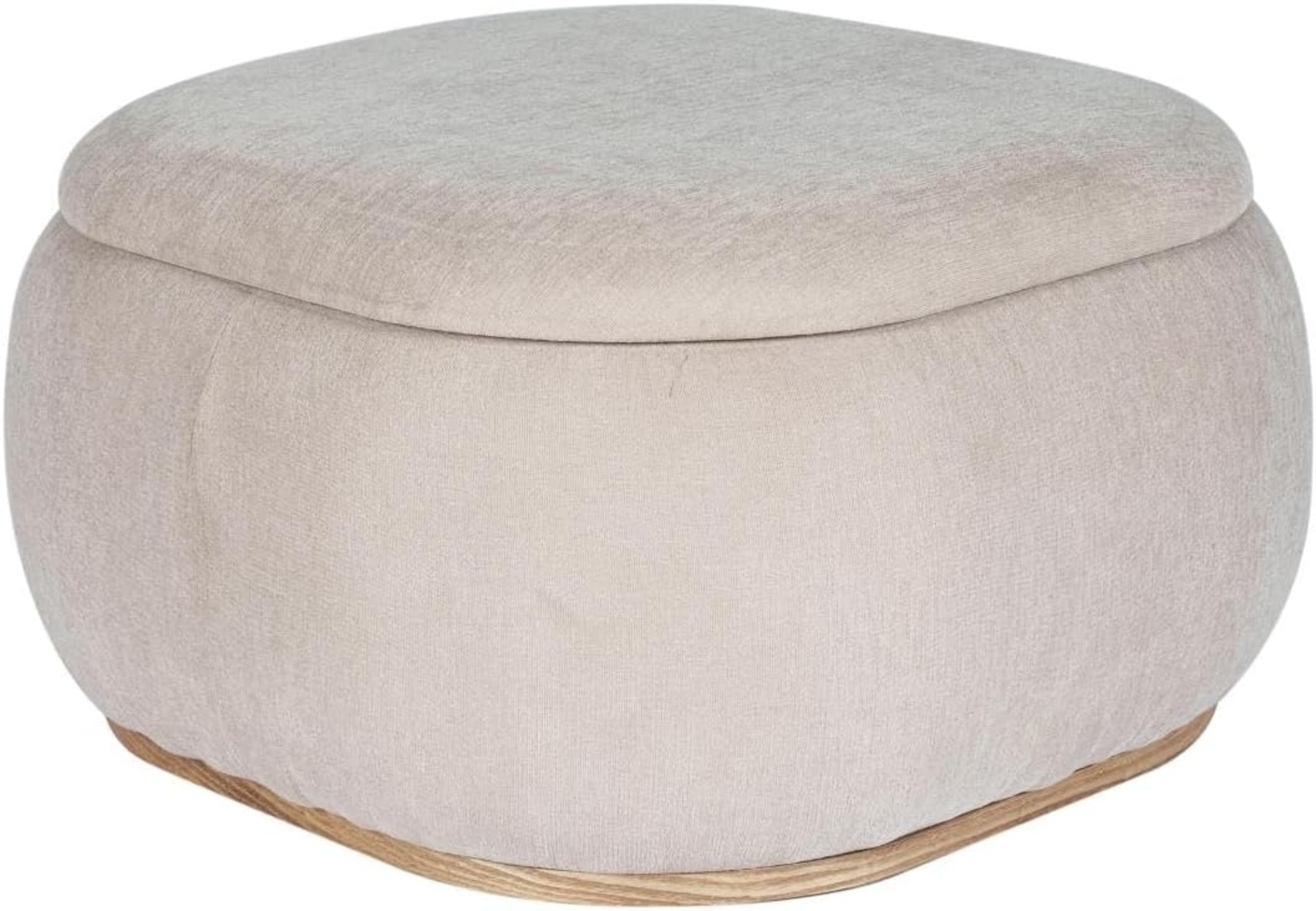 Vente-unique - Hocker mit Stauraum - Strukturstoff - Beige - TINETIA Bild 1