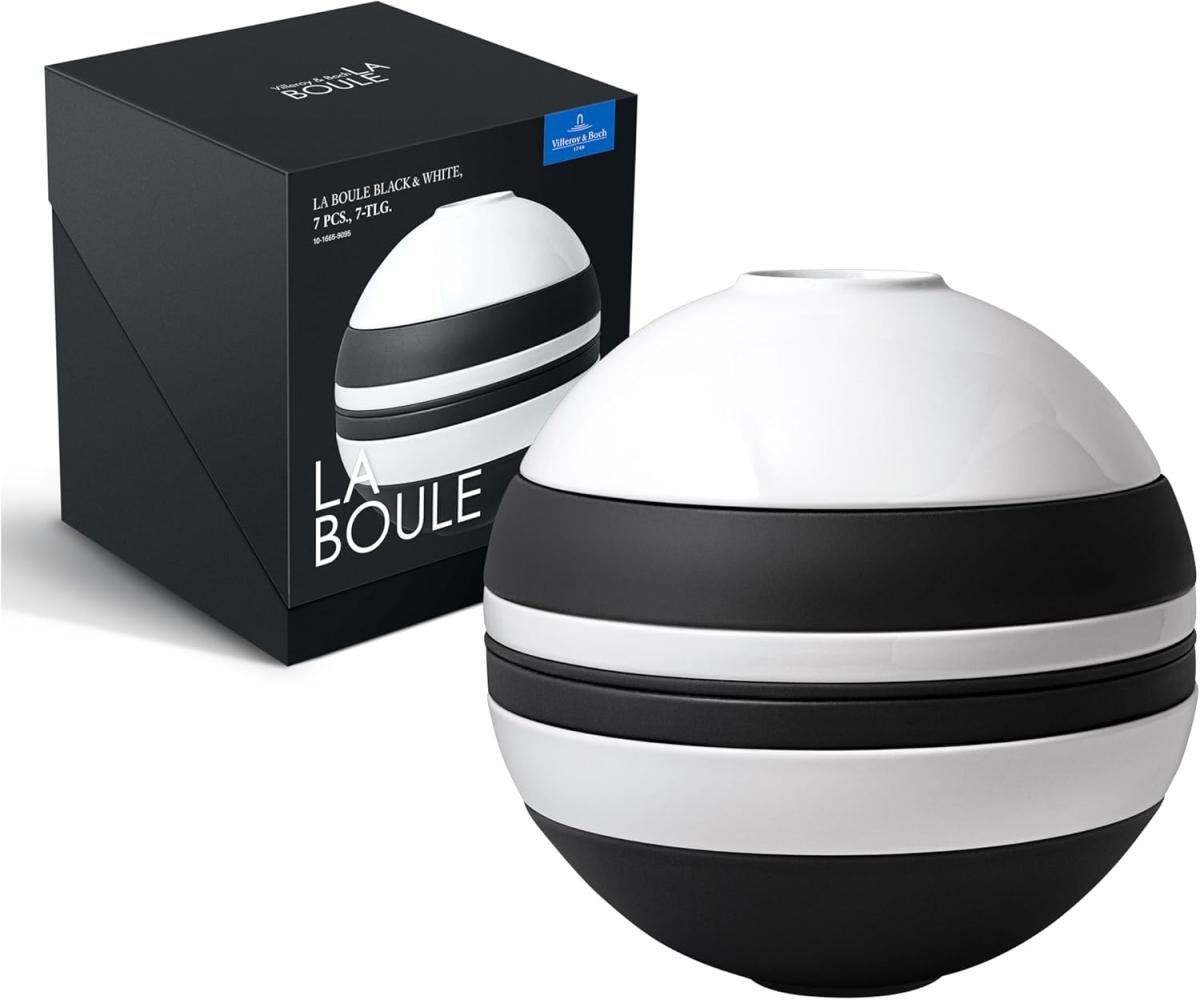 Villeroy und Boch La Boule Geschirrset 2 Personen Iconic black and white Bild 1