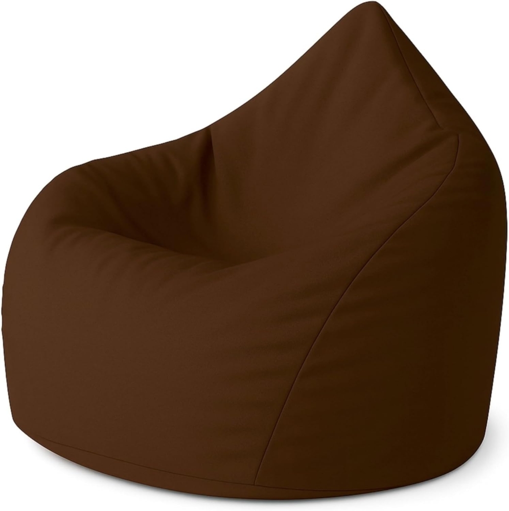 PATCH HOME Patchhome Sitzsack Tropfenform - Braun für In & Outdoor XXL 420 Liter - mit Styropor Füllung in 25 versch. Farben und 3 Größen Bild 1