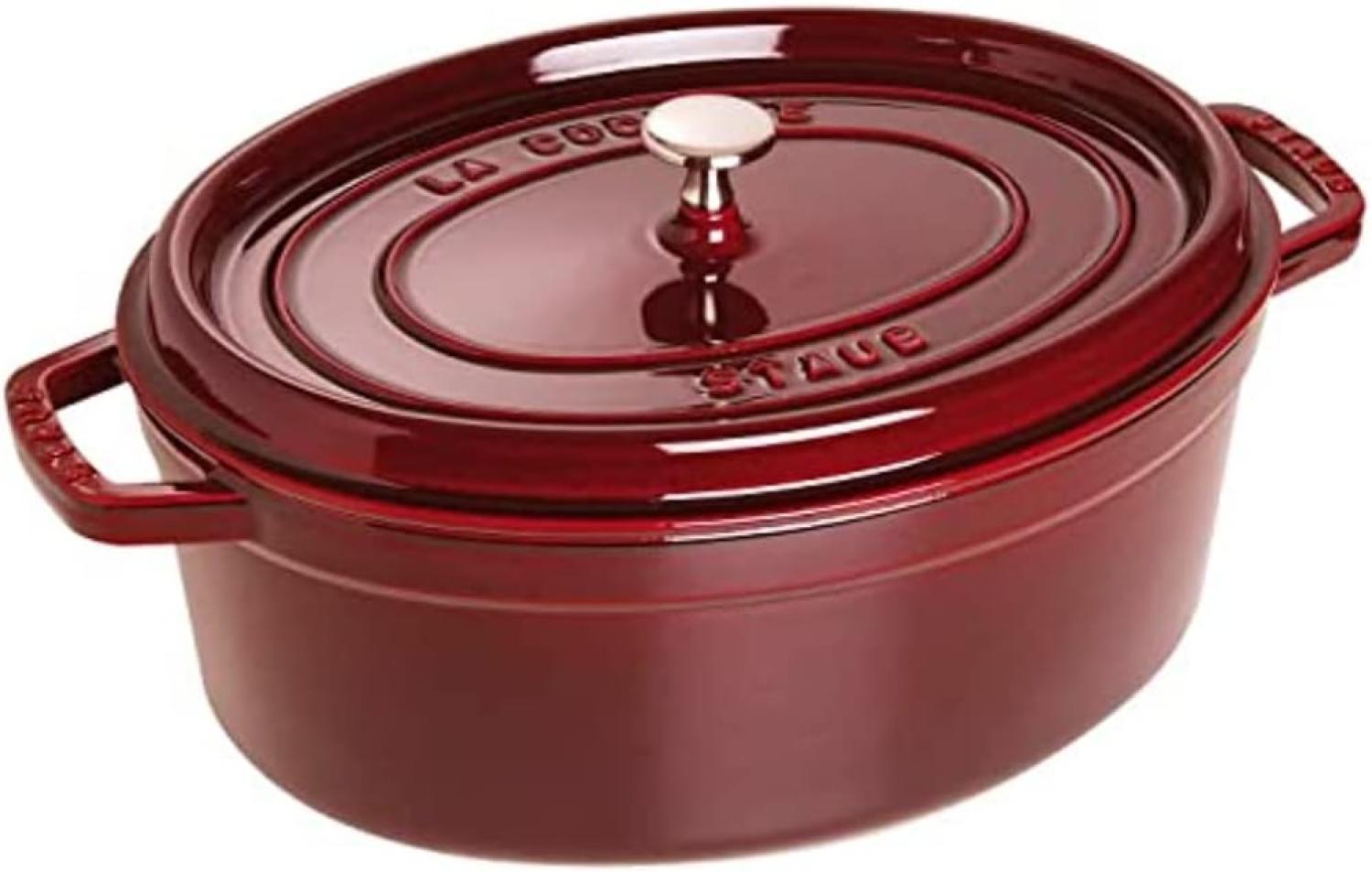 Staub La Cocotte Cocotte 31 cm, oval, Grenadine-Rot, Gusseisen Bild 1