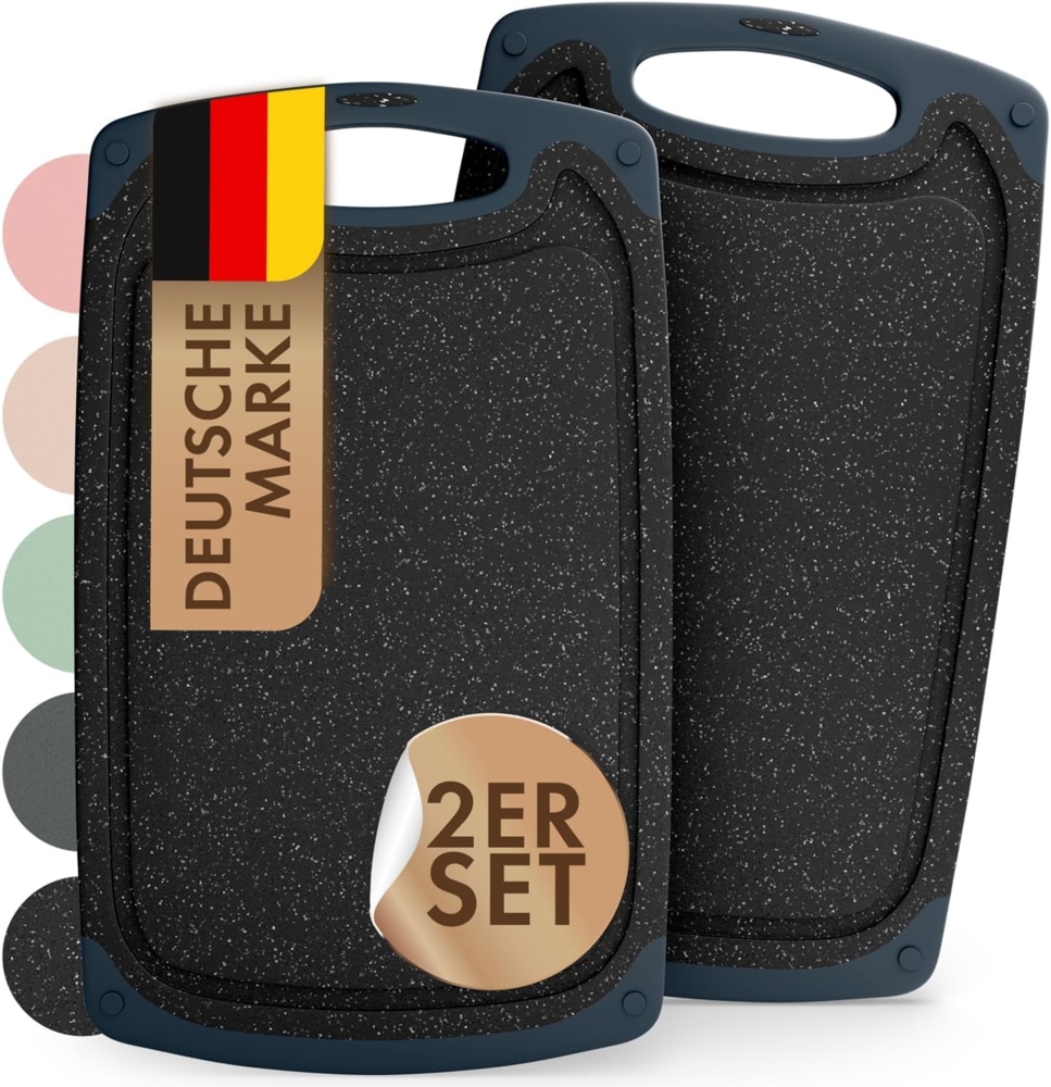 Blumtal Schneidebrett Frühstücksbrettchen Kunststoff, 2er-/3er-Set, verschiedene Größen, (2-St), Brettchen spülmaschinenfest Kunststoff BPA-frei Bild 1