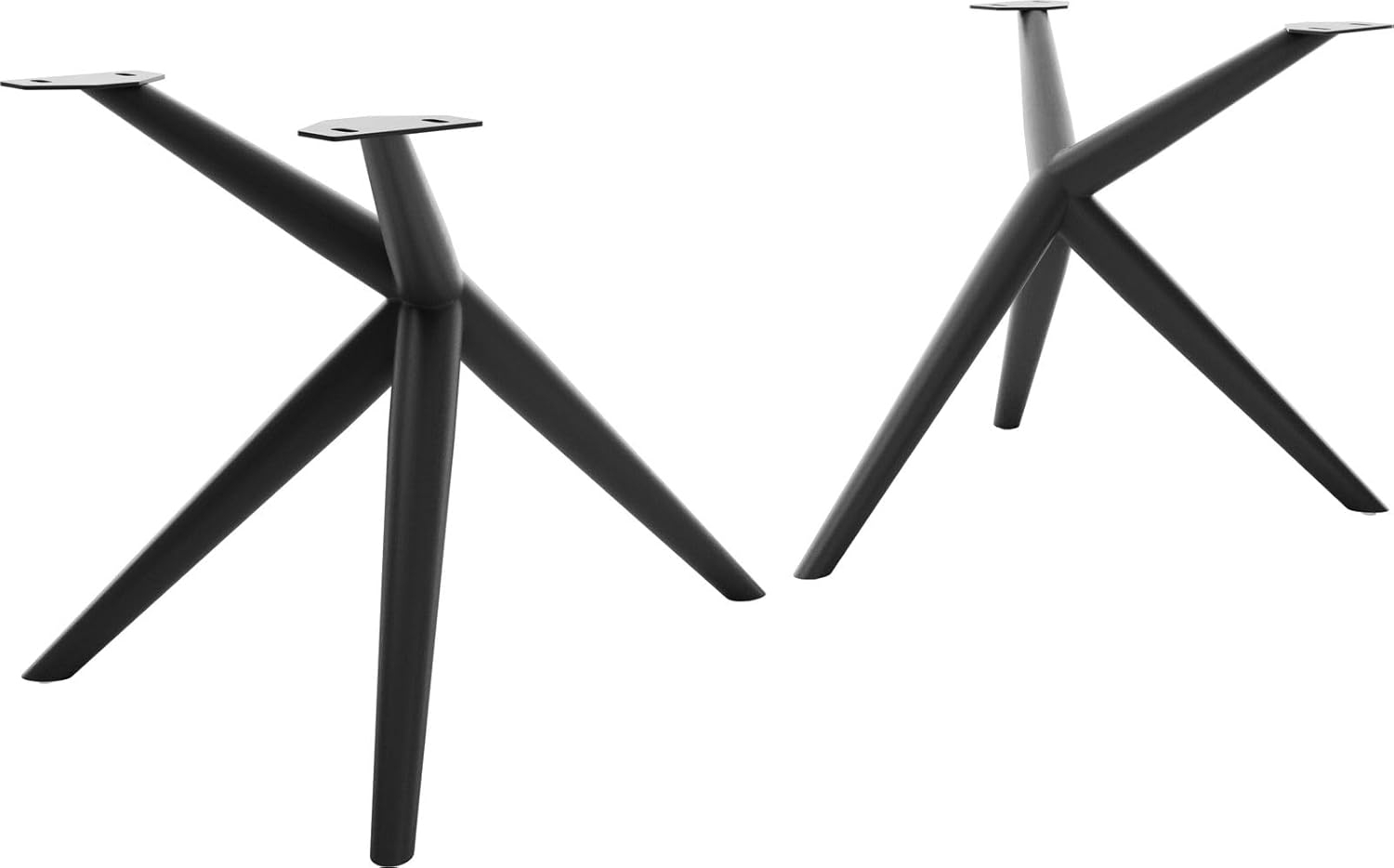 Tischgestell Estelar rund Metall Schwarz (2er-Set) Bild 1