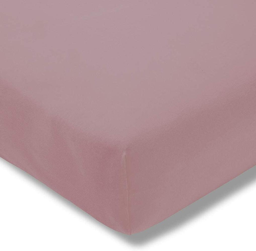 ESTELLA Spannbetttuch Feinjersey | Flieder | 150x200 cm | passend für Matratzen 140-160 cm (Breite) x 200 cm (Länge) | trocknerfest und bügelfrei | 100% Baumwolle Bild 1