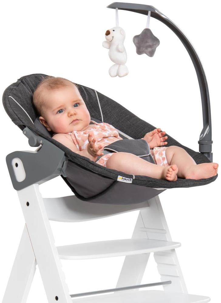 Hauck Core Babywippe Wippe Alpha Bouncer Deluxe Melange grey Bild 1