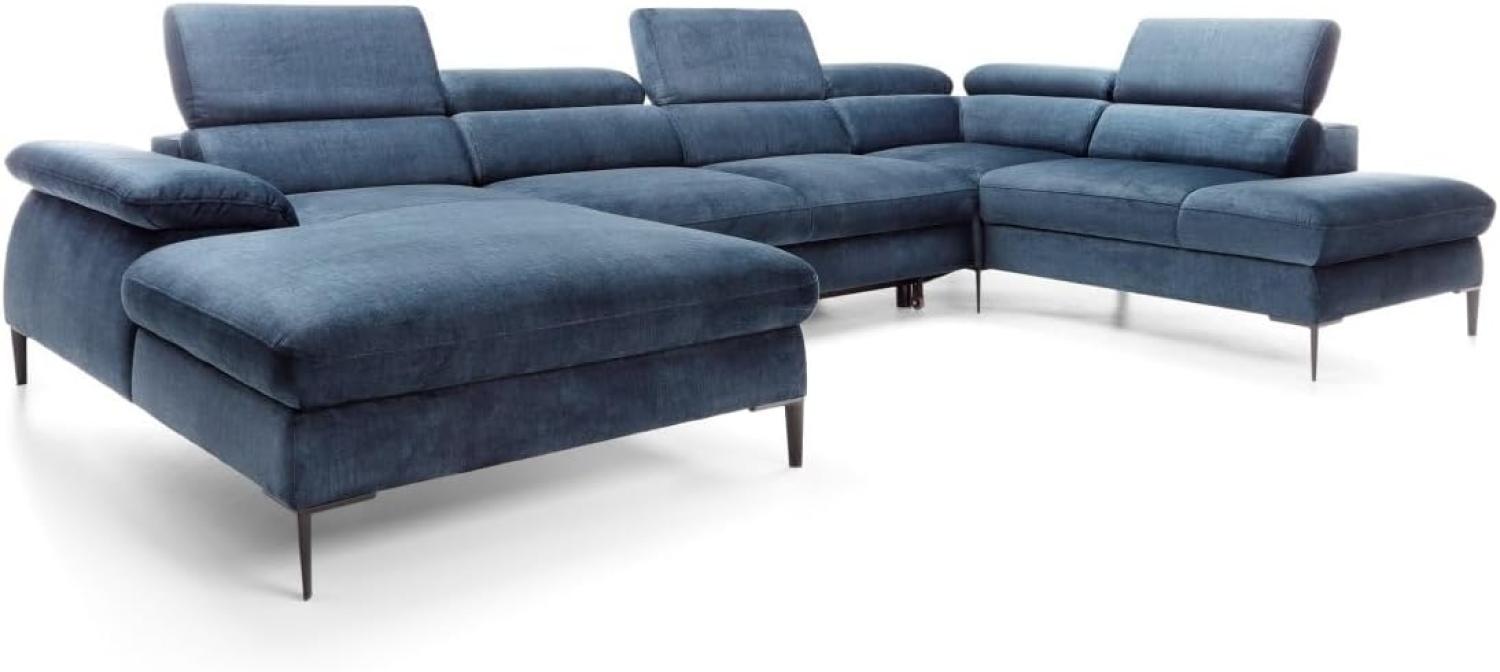 Designer Sofa Miriam mit Schlaf- und Klappfunktion Links Bild 1