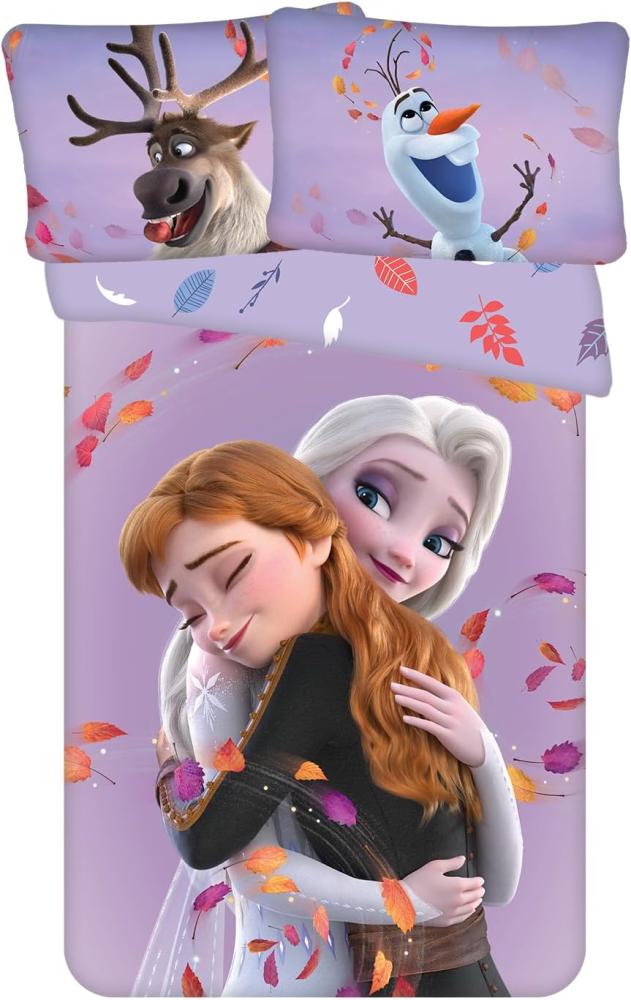 Jerry Fabrics Babybettwäsche Disney Frozen 2 Anna Elsa Olaf Baby Bettwäsche 100 x 135 cm Bild 1