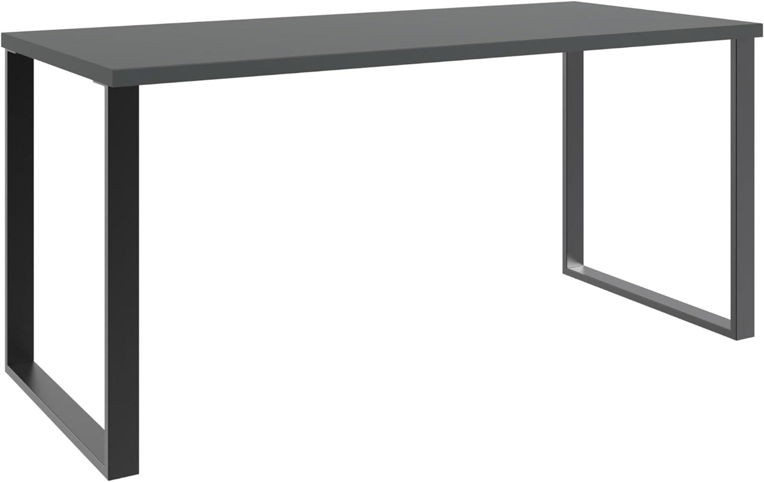 Schreibtisch >HOME DESK< in Graphit - 159x75x70cm (BxHxT) Bild 1