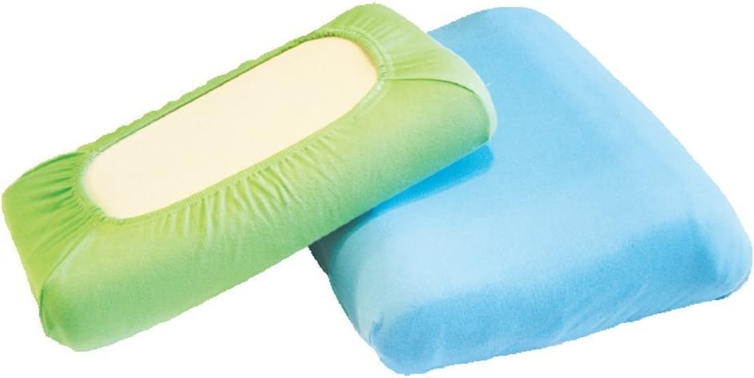 DUKAL Kissenbezüge Nackenstützkissen, aus hochwertigem DOPPEL-Jersey, (1 Stück), 30x50 - 35x50 cm, 100% Baumwolle, mit Spannumrandung, Made in Germany Bild 1