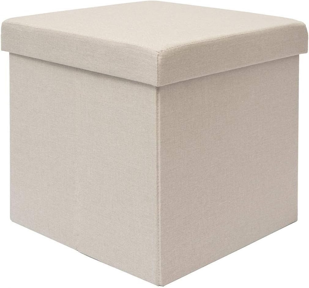 DuneDesign Hocker Faltbarer Sitzhocker Fußhocker Polsterhocker 42l (1 St), Sitzwürfel Sitzkasten Box Bild 1