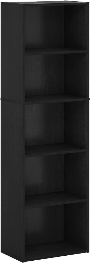 Furinno Luder Bücherregal Bücherregal Lagerregal 5 Etagen Blackwood Bild 1