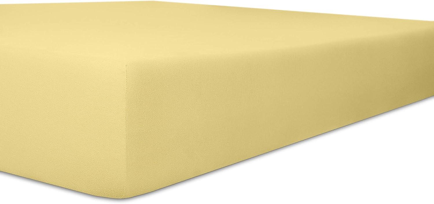 Kneer Easy-Stretch Spannbetttuch | Für extra hohe Matratzen und Wasserbetten | in verschiedenen Farben und Größen 180x200 - 200x220 cm creme (12) Bild 1