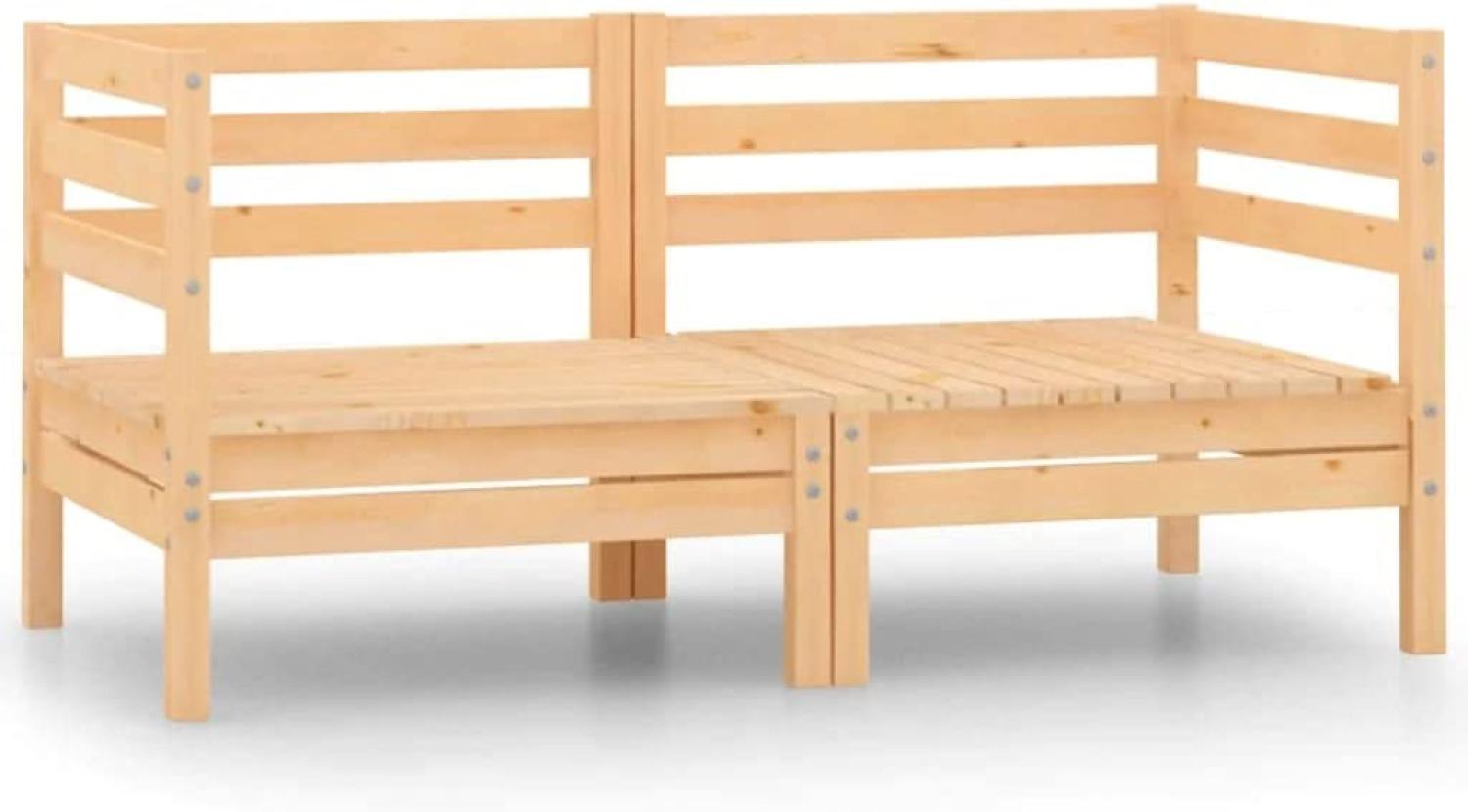 vidaXL 2-Sitzer-Gartensofa Kiefer Massivholz 3082387 Bild 1