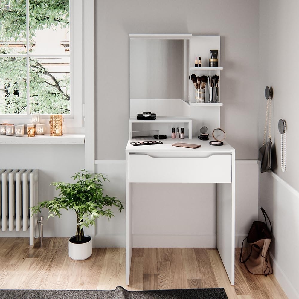 Schminktisch Ruben Weiß 60 cm Vicco Bild 1