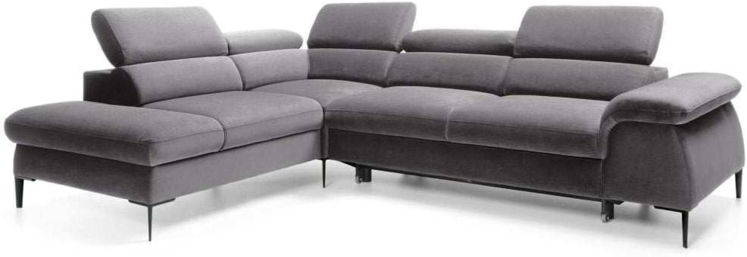 Designer Sofa Vela mit Schlaffunktion Anthrazit Links Bild 1