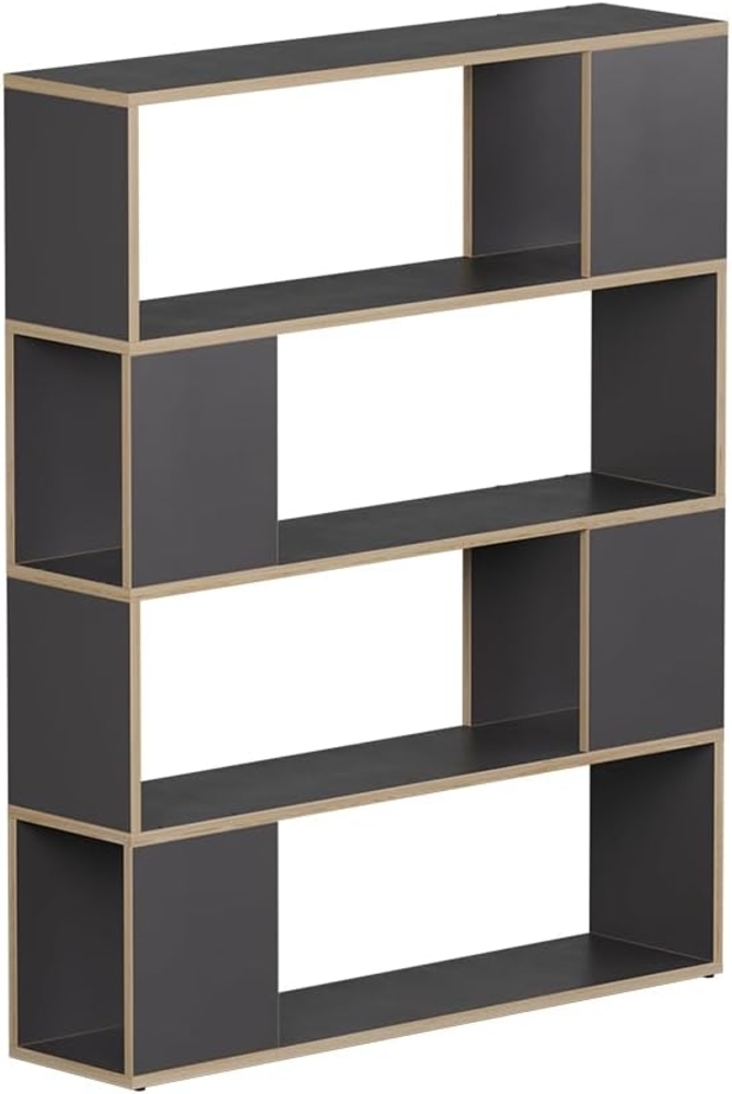 Raumteiler Eneos Anthrazit/Eiche 100 x 124.5 cm Vicco Bild 1