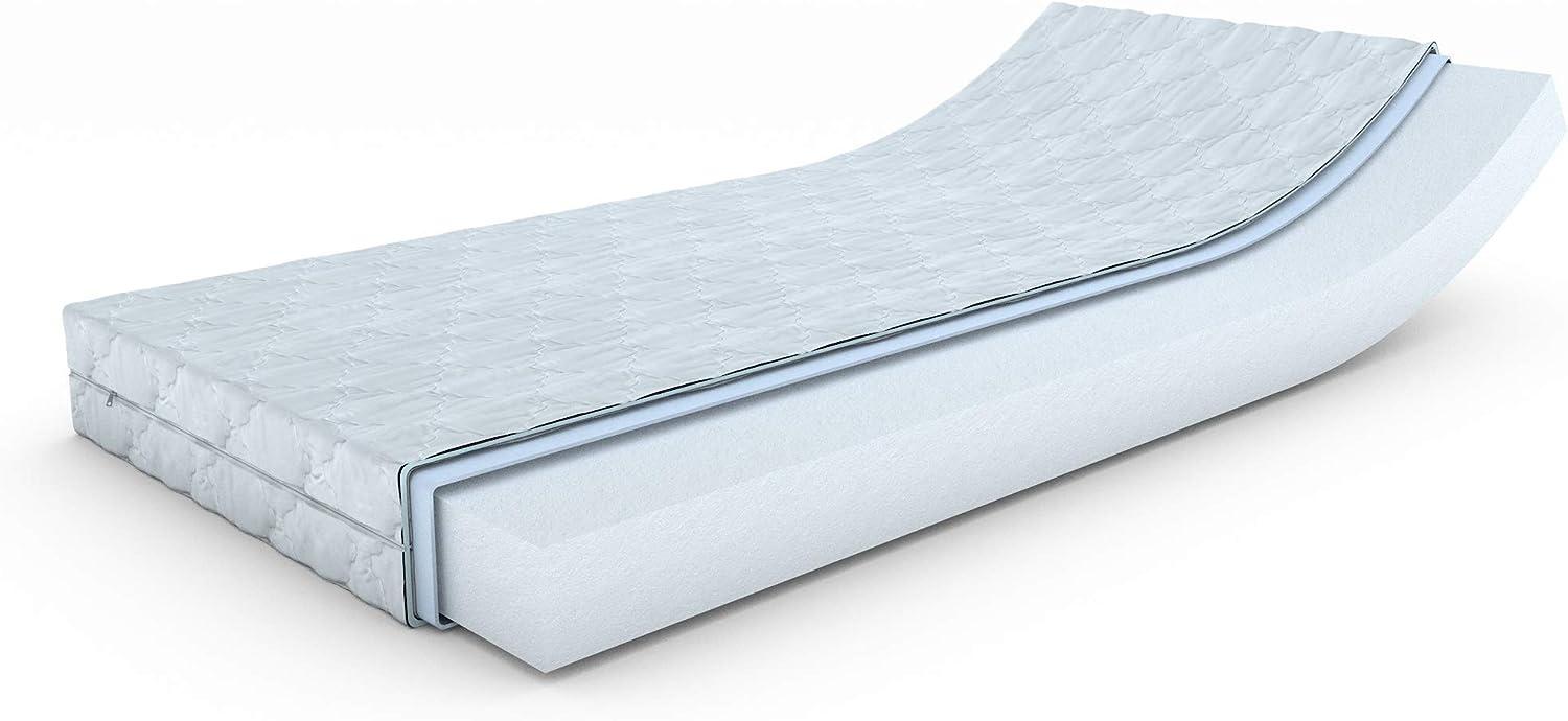 MSS e. K. "Revasana Premium ohne Zonen-Matratze 120 x 60 x 12 cm (Kernhöhe 14 cm) - H1 mit versteppten Klimafaserbezug Bild 1