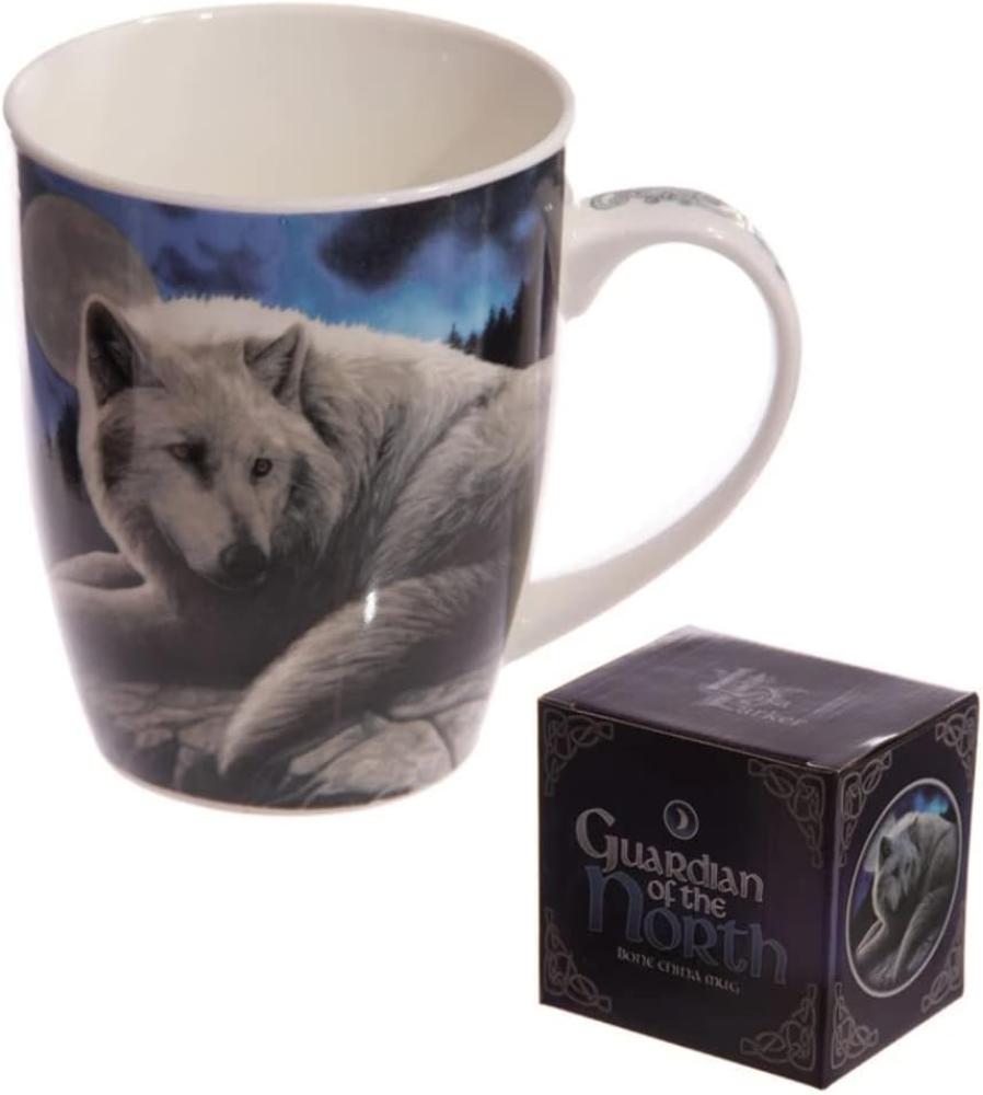 Close Up Wolf Tasse Guardian of The North Porzellantasse mit 325ml Fassungsvermögem im Lisa Parker Design Bild 1