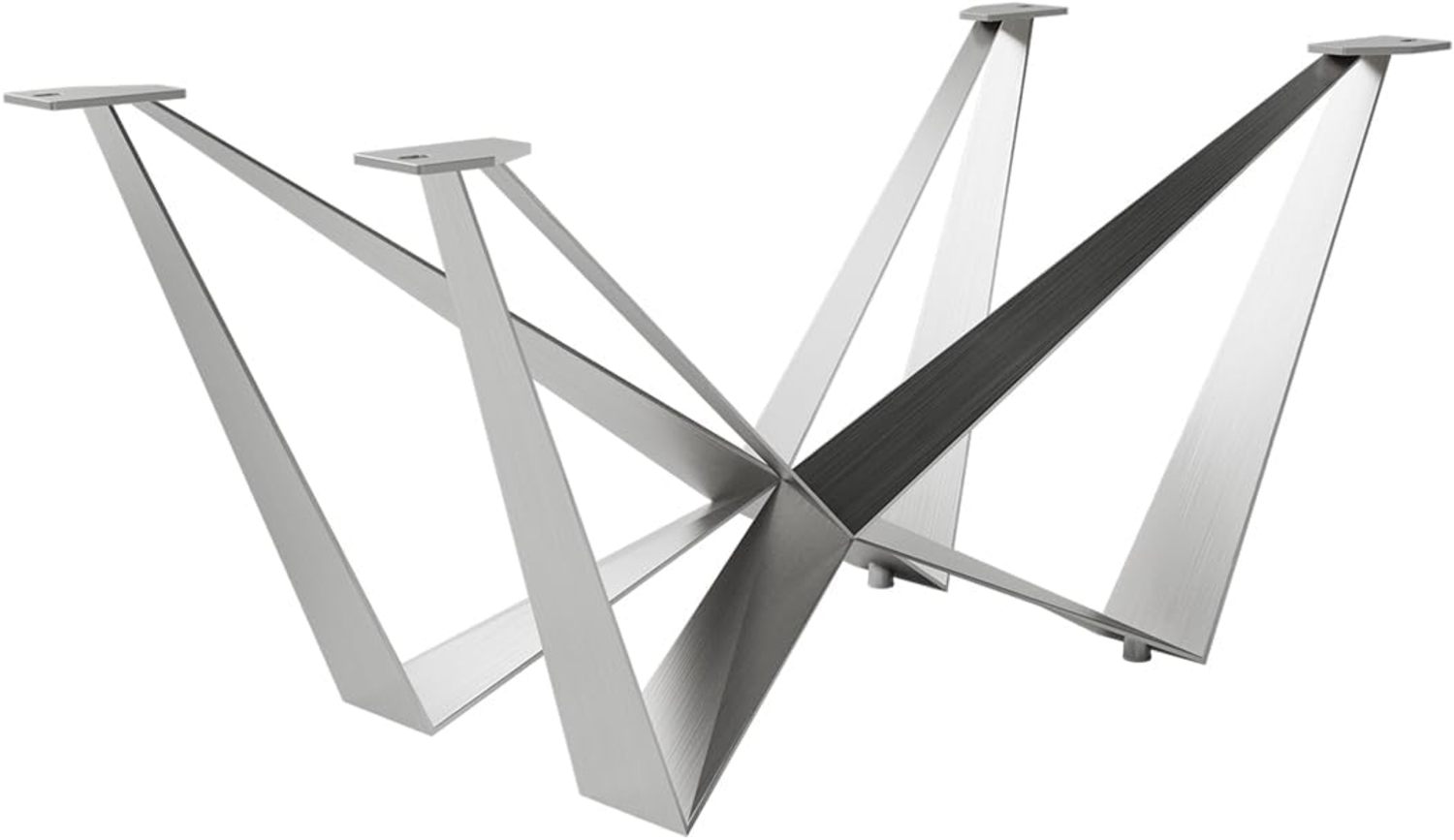 Tischgestell Spider Edelstahl Silber für Ausziehtische von 180-300 cm Bild 1