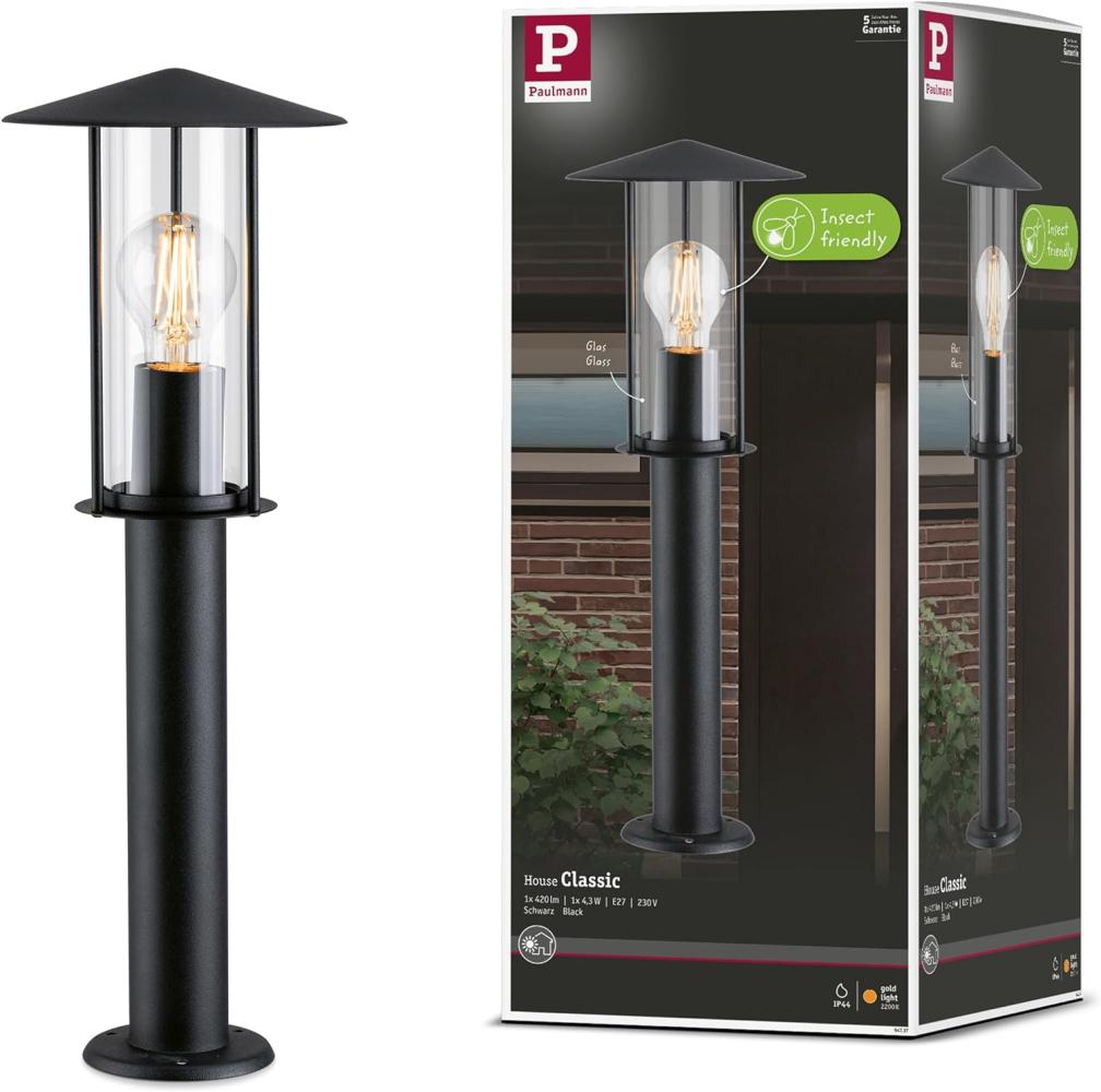 Paulmann 94737 LED Pollerleuchte Classic schwarz 500mm insektenfreundlich Bild 1