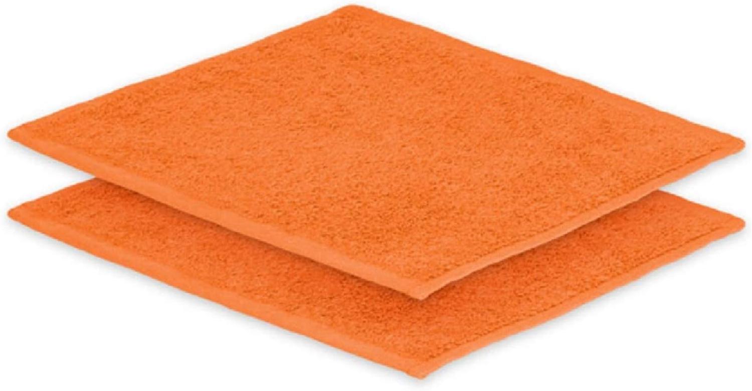 2x Seiftuch Frottier 500 g/m² 30 x30 cm Terrakotta Bild 1