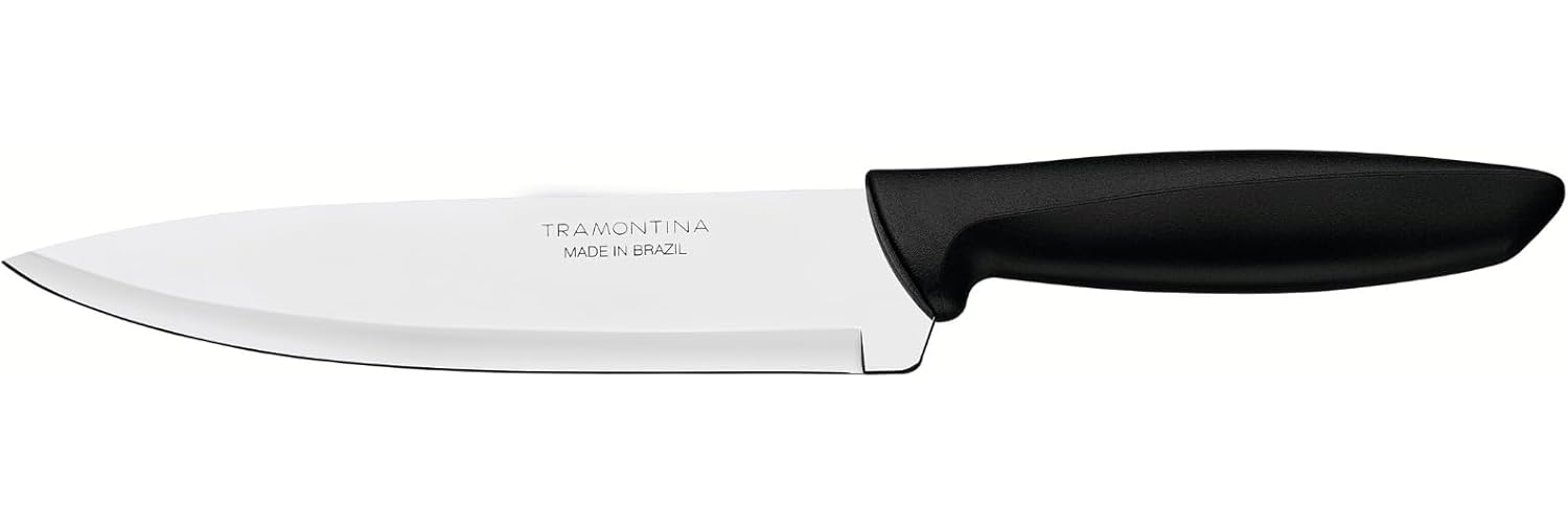 Chef Messer Tramontina Plenus Schwarz 7" Edelstahl Bild 1
