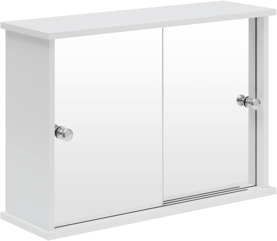EUGAD Spiegelschrank (1-St) mit Ablage, aus Holz 56 x 36 x 14 cm, weiß Bild 1