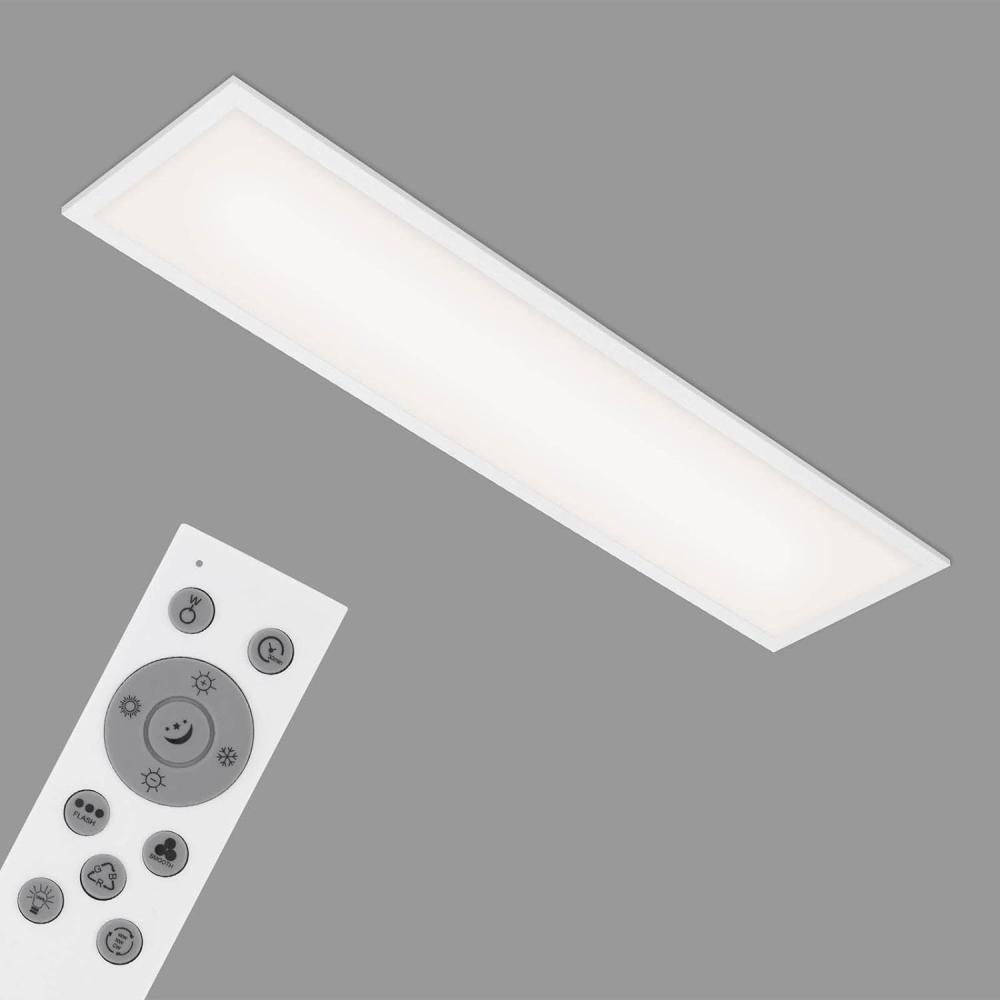 BRILONER Leuchten - LED Deckenleuchte RGB, LED Deckenlampe CCT, Ultra Flach, Dimmbar, Farbwechsel, Fernbedienung, Warmweiß, Neutralweiß, Kaltweiß, 1000x250x66 mm (LxBxH), 7054-016 Bild 1