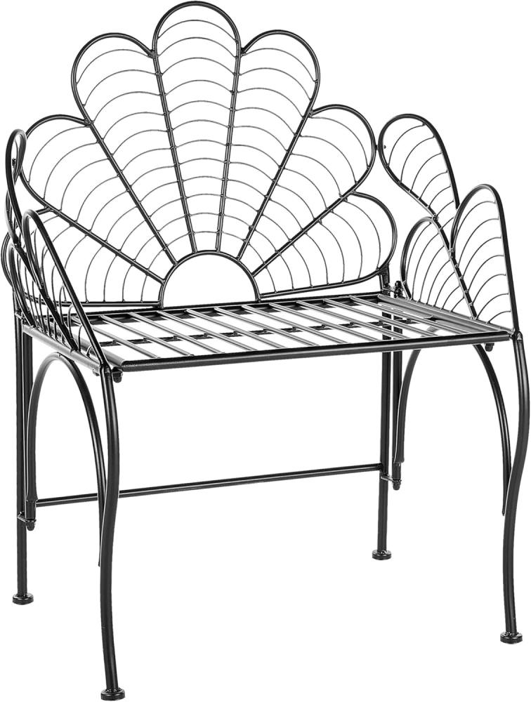 Gartenstuhl LIGURIA Metall Schwarz Bild 1