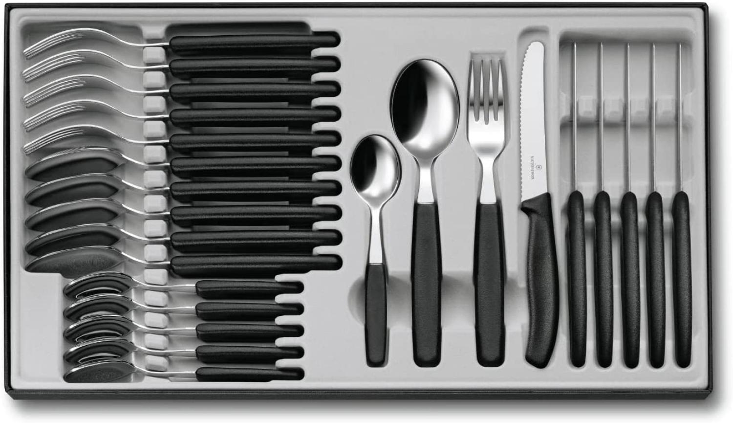 Victorinox 'Swiss Classic' Tafelbesteck 24-teilig, Edelstahl schwarz Bild 1