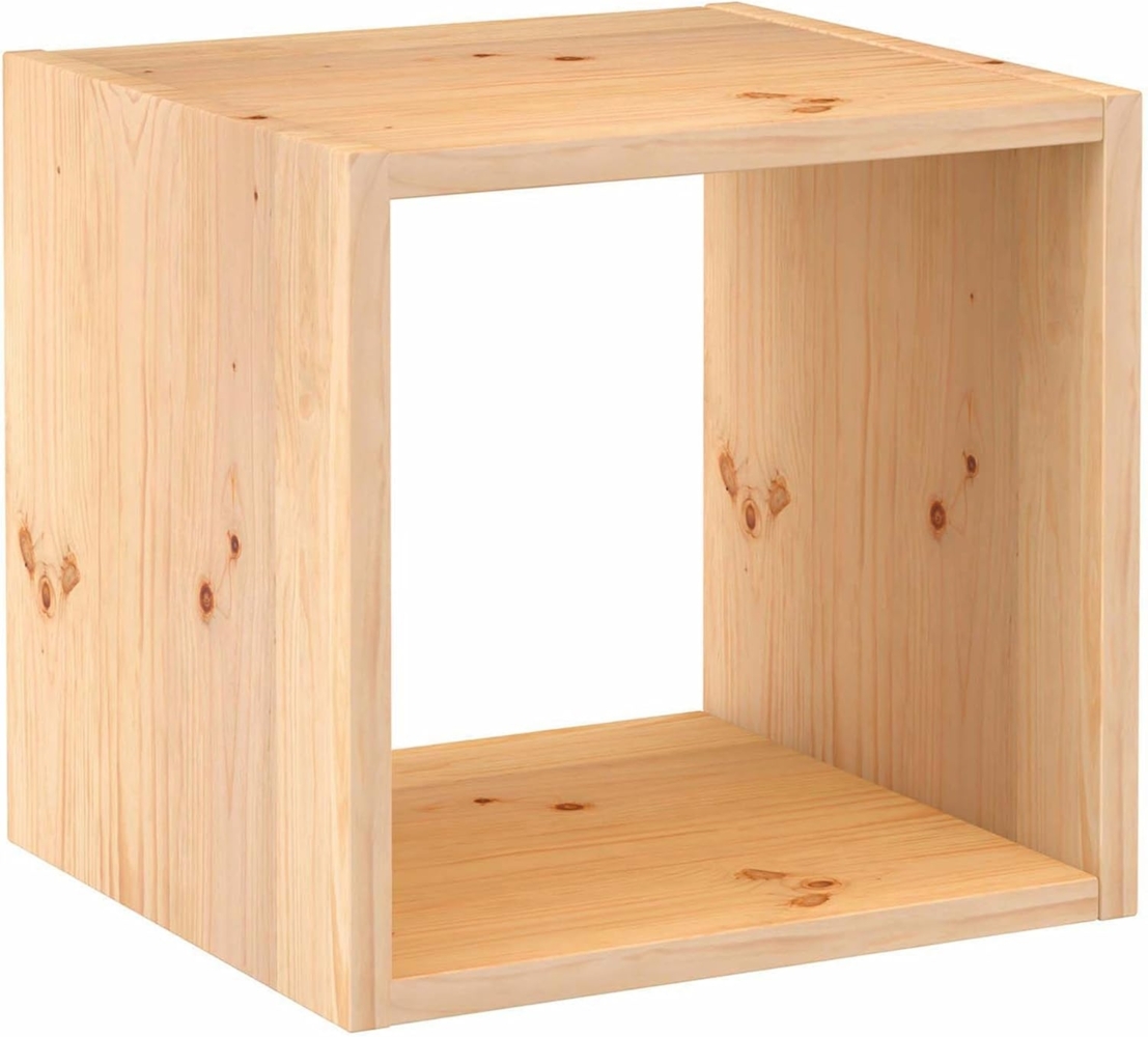 Astigarraga Kit Line Modulares Regal, 1 Dinamic-Würfel, massives Kiefernholz, 36,2 x 36,2 x 33 cm Bild 1