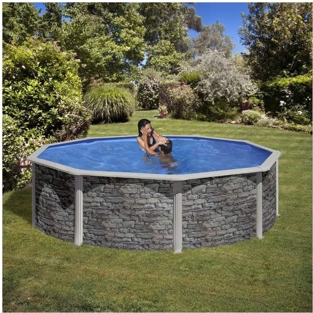 Cerdena Stahlwandpool Rund Ø 460 x 120 cm Bild 1